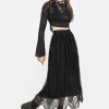 Clothing MET1 | Poltergeist Lace Midaxi Skirt