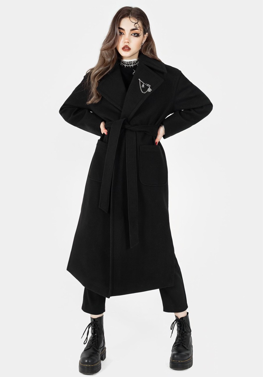 Clothing RIV1 | Meltdown Oversized Coat With Brooch