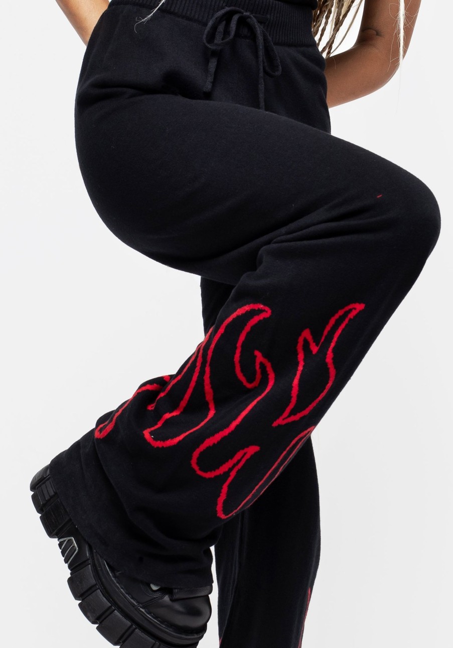 Clothing BET1 | Blaze Wide Leg Knit Joggers