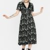 Clothing MET1 | Nightbloom Button Up Midi Dress