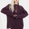 Clothing BET1 | Dayglo Relaxed Knit Jumper In Lavender Mist