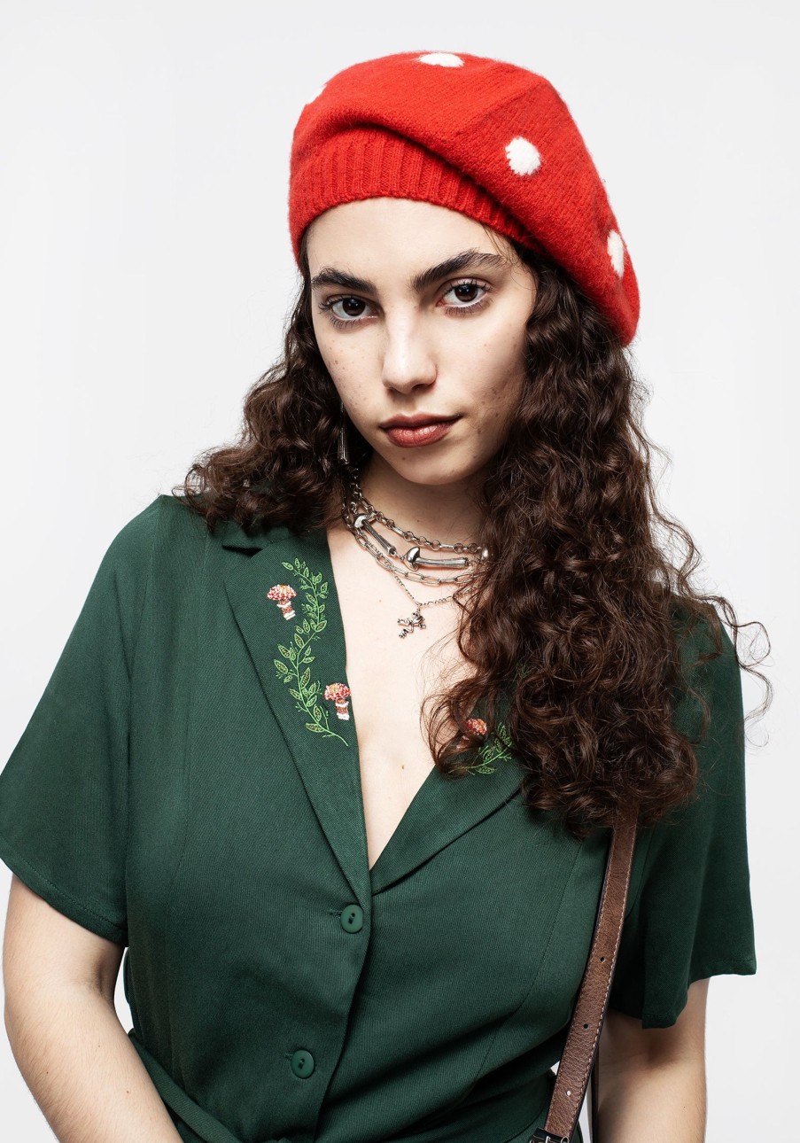 Accessories & Footwear BET1 | Fly Agaric Mushroom Beret