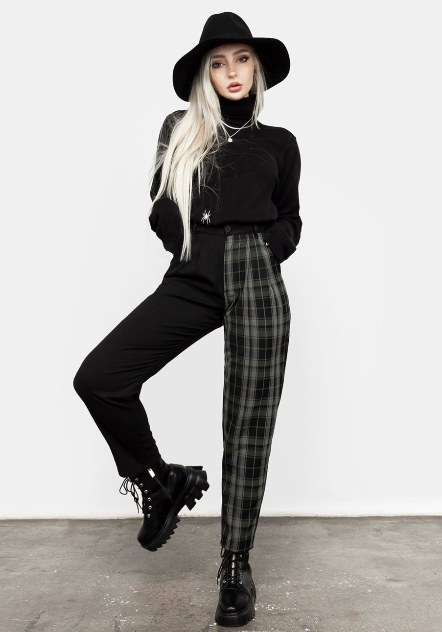 Clothing LVT1 | Checkmate High Waist Tapered Trousers