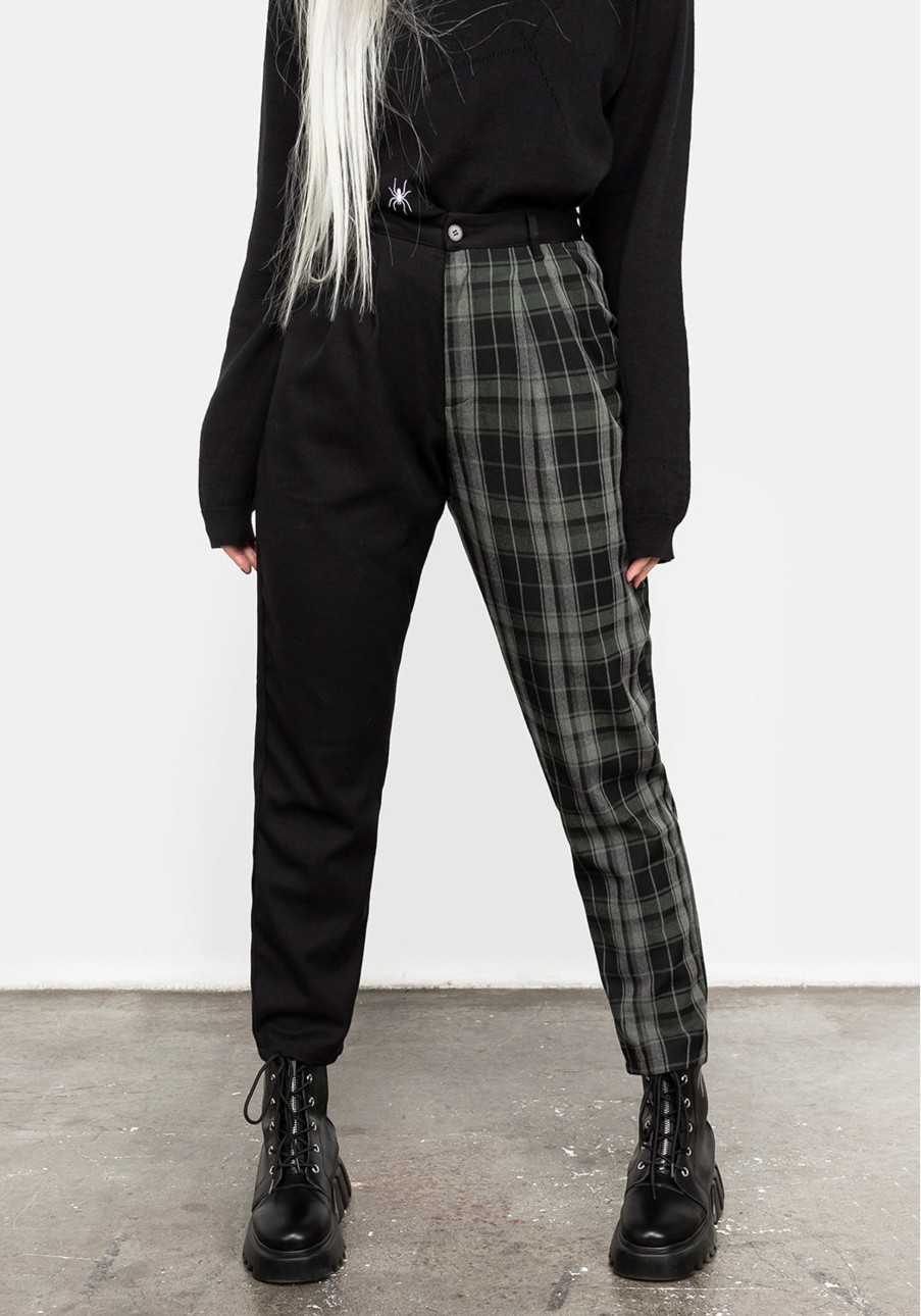 Clothing LVT1 | Checkmate High Waist Tapered Trousers