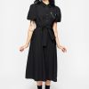 Clothing YUN1 | Skeleton Collar Midi Shirt Dress