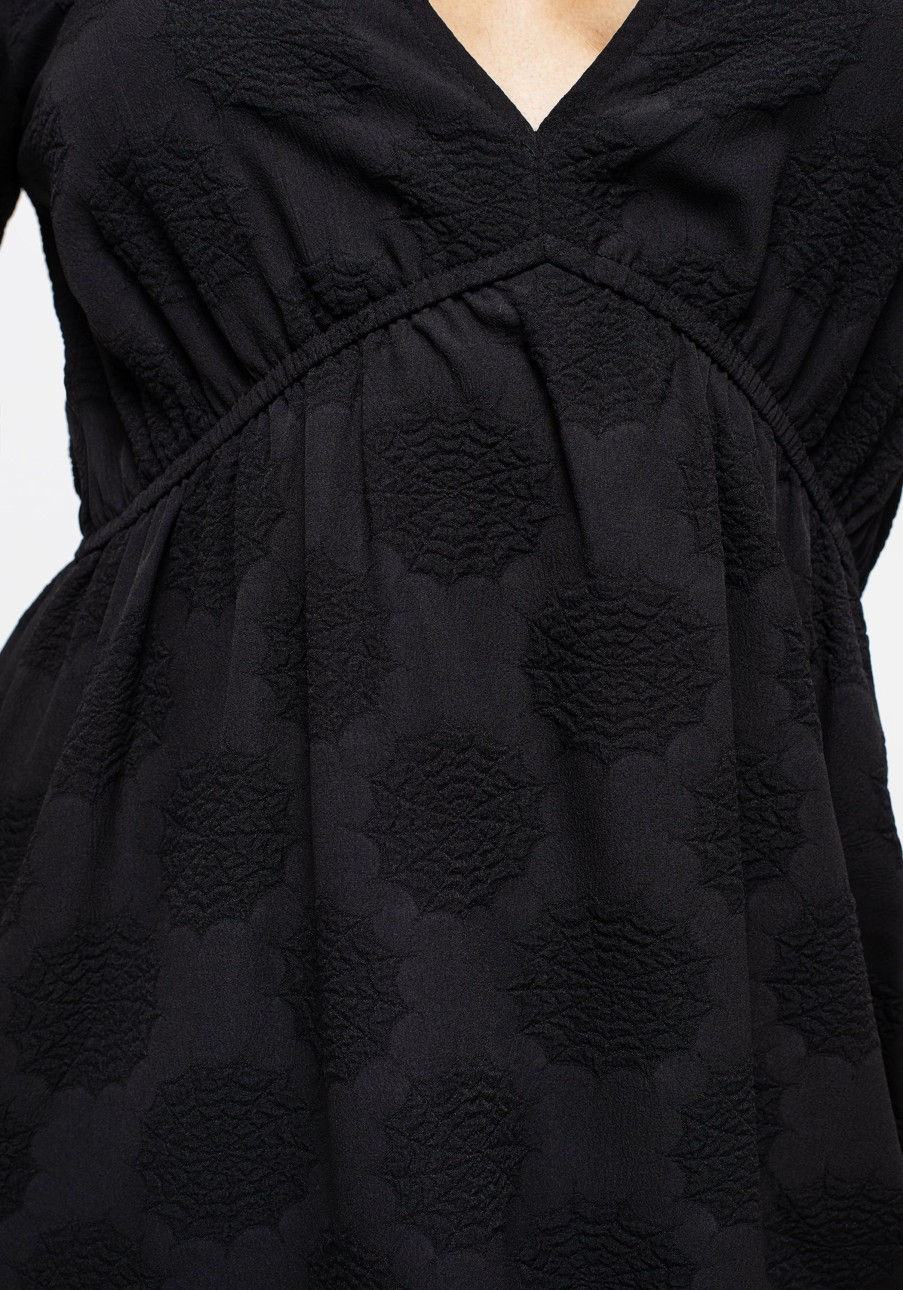 Clothing YUN1 | Arachnida Bouffant Sleeve Maxi Dress