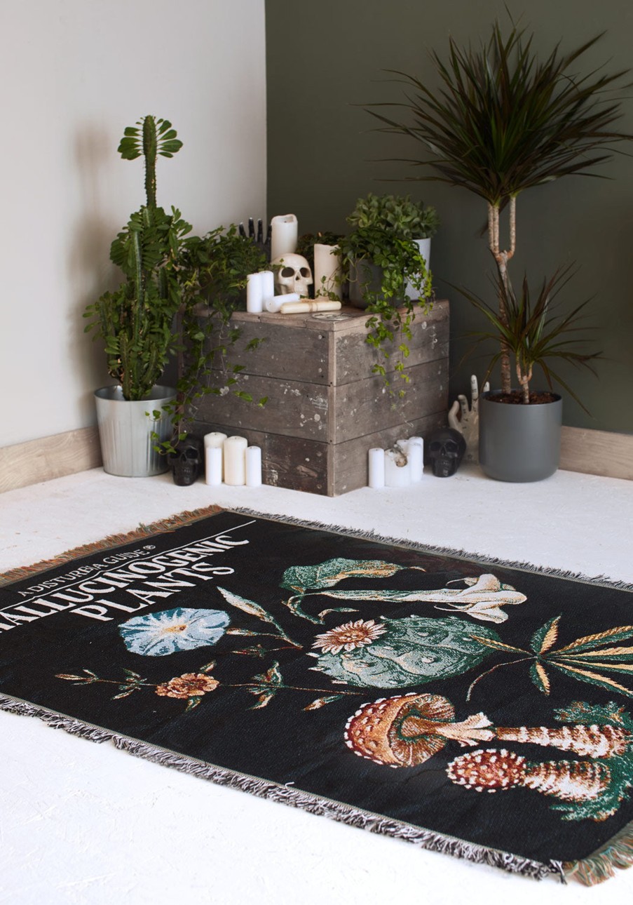 Lifestyle RUG1 | Plants Woven Blanket