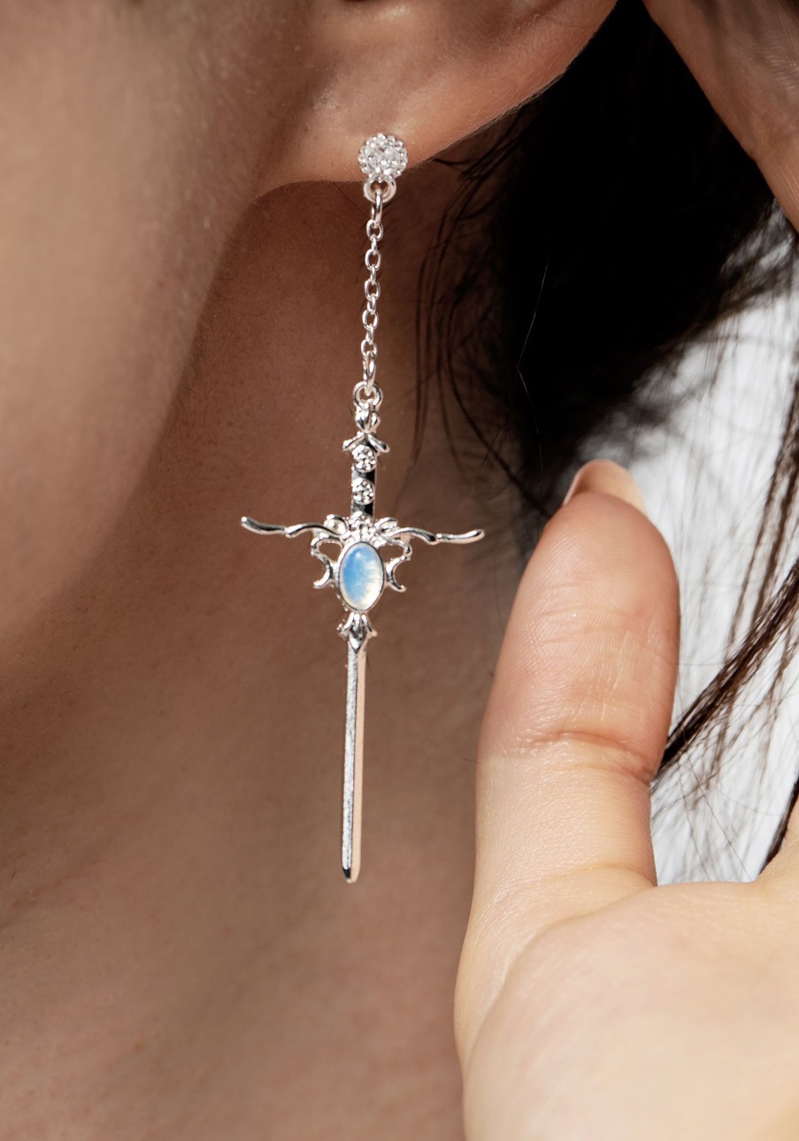 Accessories & Footwear TOU1 | Galatine Opal Sword Earrings