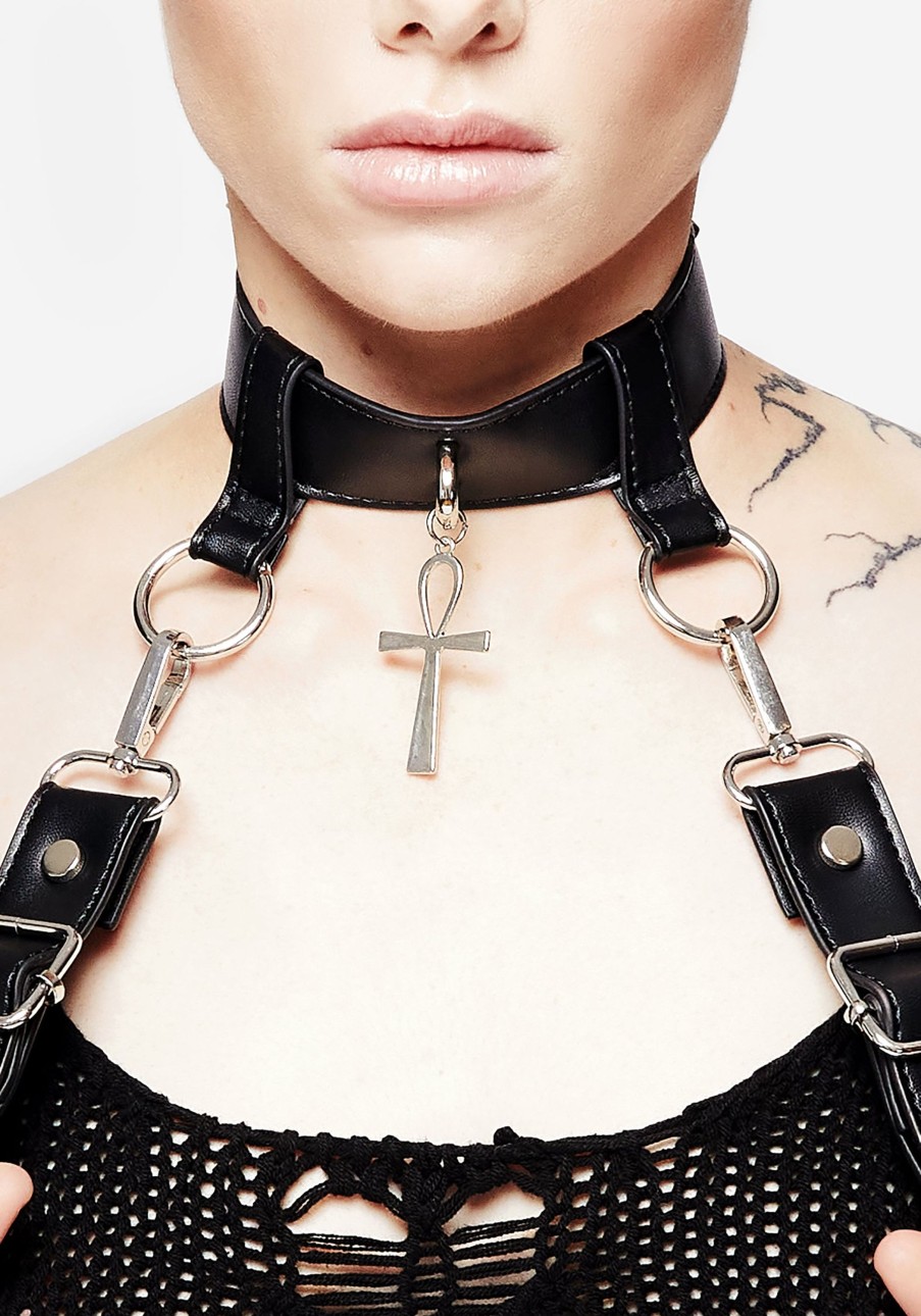 Accessories & Footwear YHU1 | Neith Ankh Choker Harness