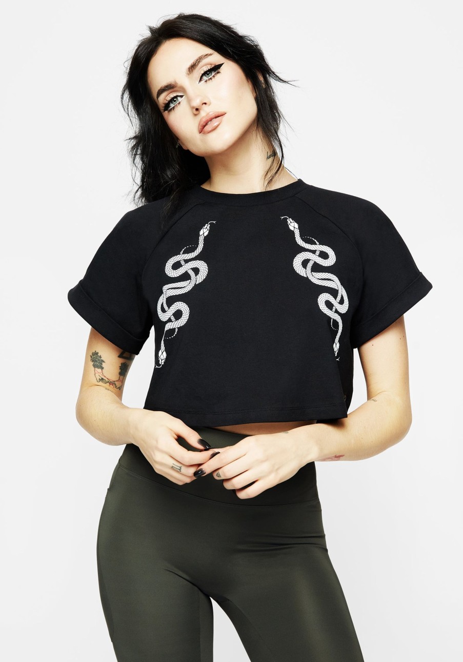 Clothing MBO1 | Venin Snake Athleisure Boxy Crop T-Shirt