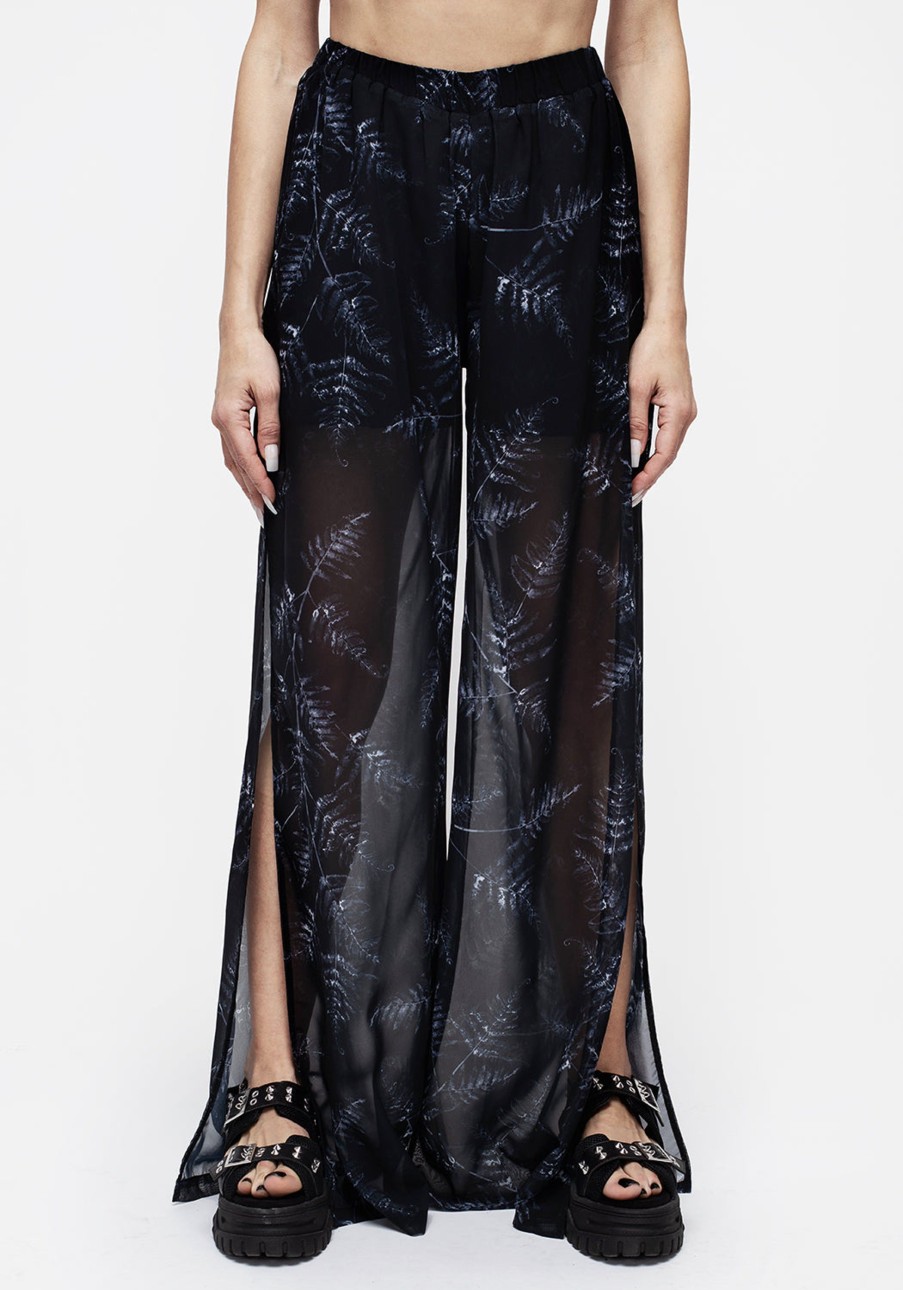 Clothing DDS1 | Bracken Sheer Chiffon Wide Leg Trousers