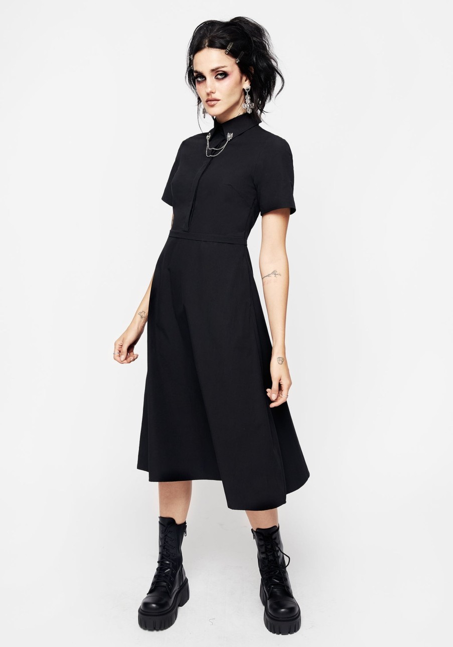 Clothing YUN1 | Fenrir Midi Shirt Dress