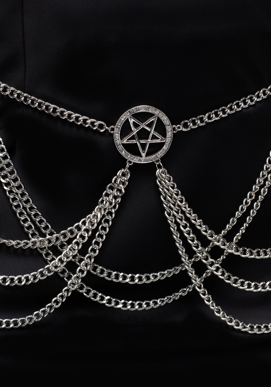 Accessories & Footwear TOU1 | Runecaster Pentagram Chain Belt