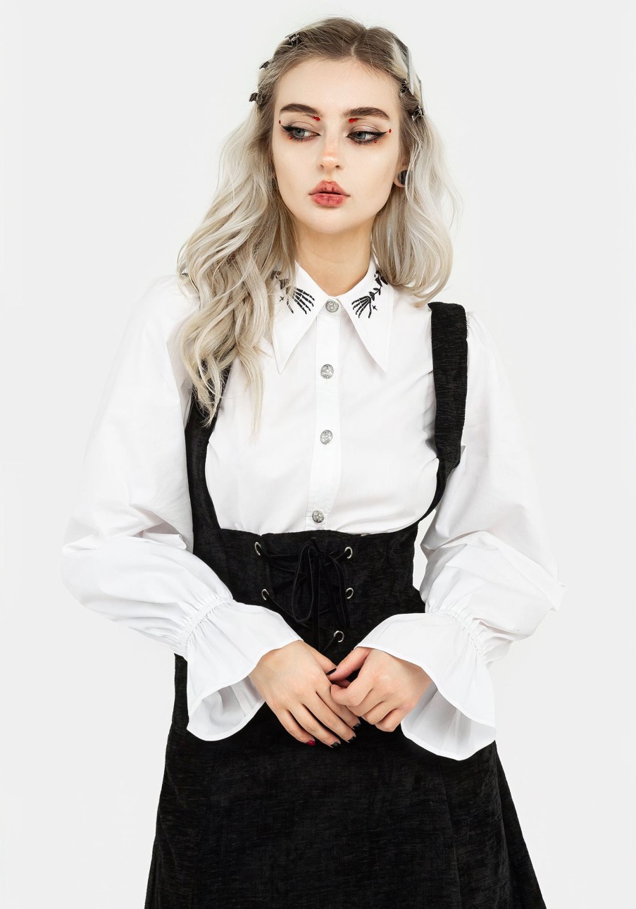 Clothing YUN1 | Tempora Embroidered Button Up Shirt