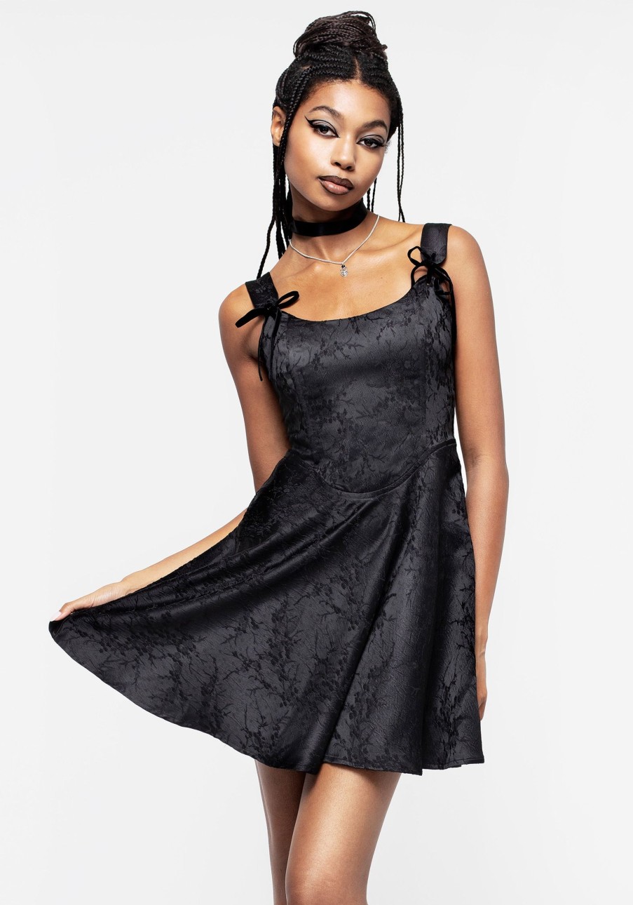 Clothing YUN1 | Aisha Jacquard Mini Corset Dress