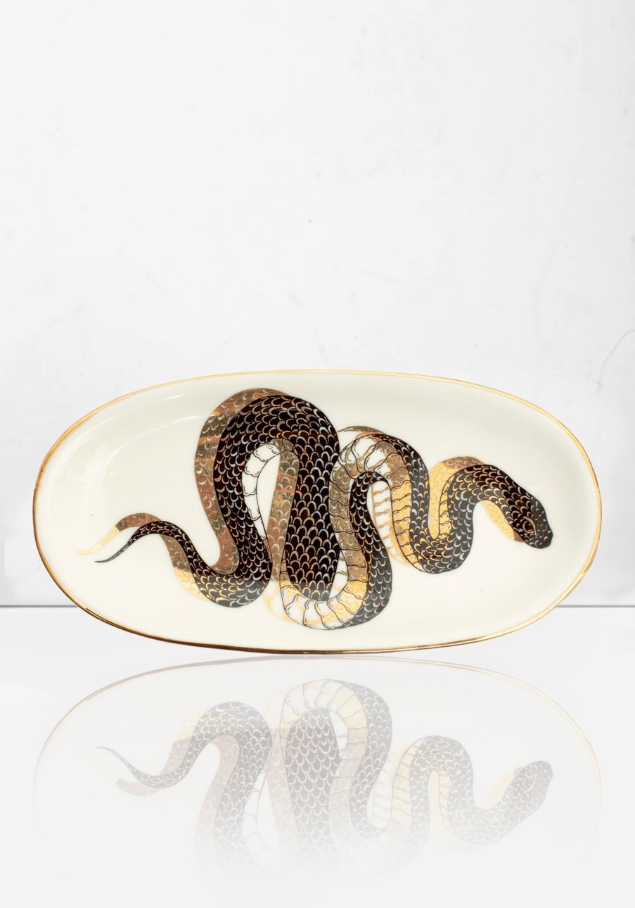 Lifestyle AFT1 | Saraph Snakes Oval Snake Trinket Dish